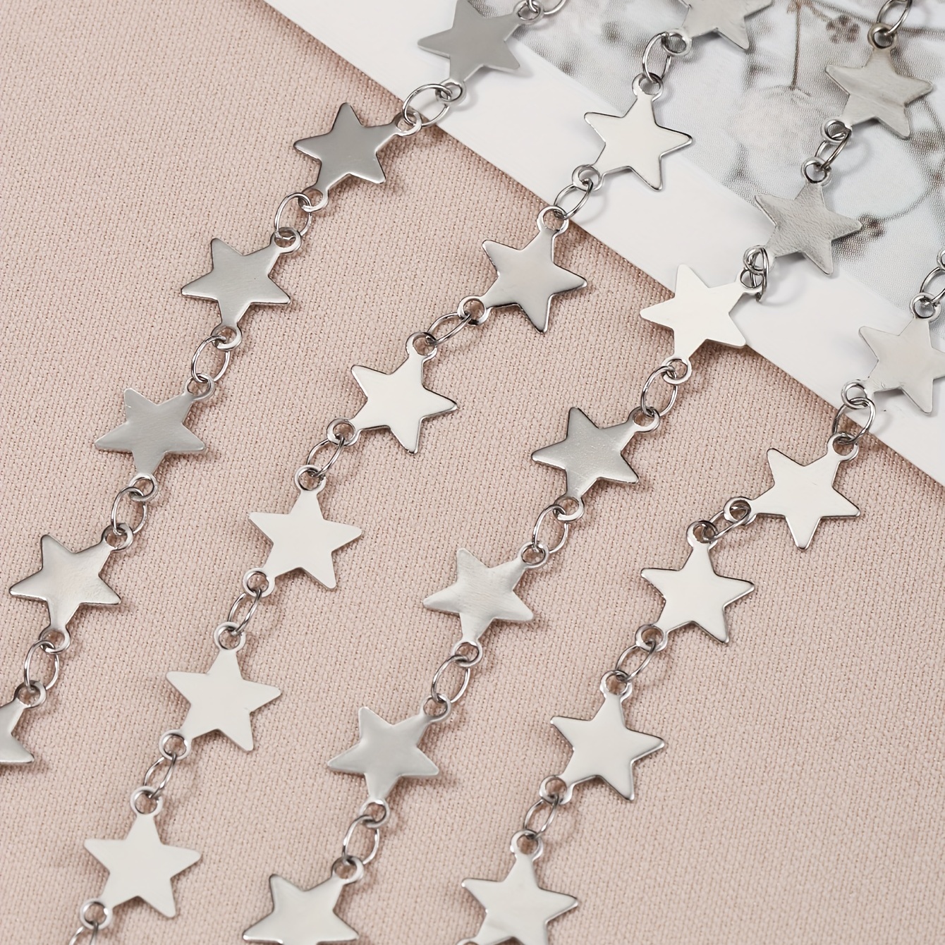 1 Meter Golden Stainless Steel Star Cable Chain for DIY